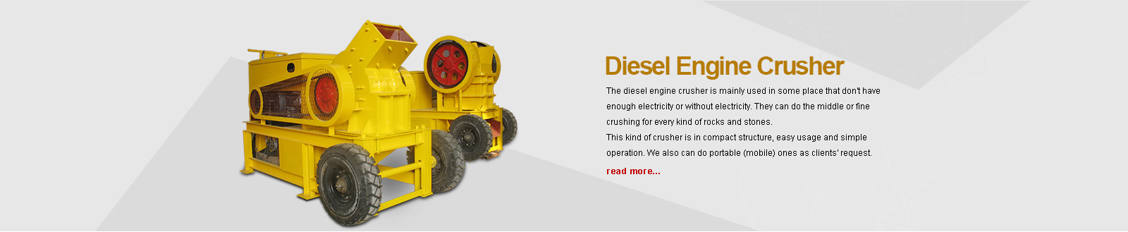 Diesel Engine Crusher