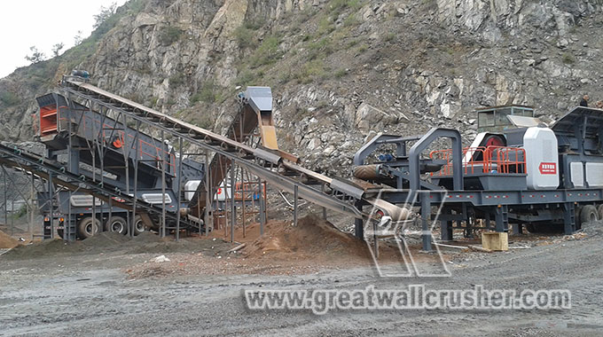Portabkle jaw crusher plant for 100 t/h project  Manila Philipines 
